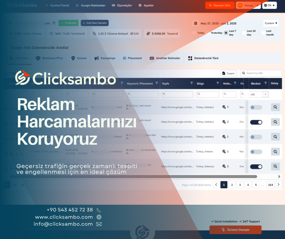 google geçersiz tıklama engelleme 